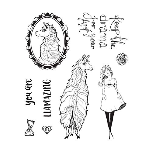 Jane Davenport JD Clear Stamps Set Lama Dram Jane Davenport JD Clear Stamps Set Lama Dram von Spellbinders