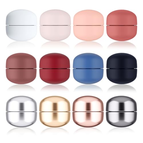 Janety 12 Paar Hijab Magneten, Magnetischer Hijab Clip, magnetische kleidungsclips, magnetknöpfe ohne nähen, magnetische Knöpfe ohne Nadeln für Hijabs, muslimische Schals, Strickjacken, Kleider von Janety