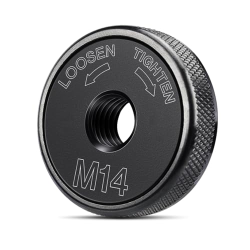 Janety Schnellspannmutter M 14, Spannmutter, für Winkelschleifer AEG, Flex, Metabo, Dewalt, Makita, Black & Decker, Hitachi, usw, schwarz Janety Schnellspannmutter M 14, Spannmutter, für Winkelschleifer AEG, Flex, Metabo, Dewalt, Makita, Black & Decker, Hitachi, usw, schwarz von Janety