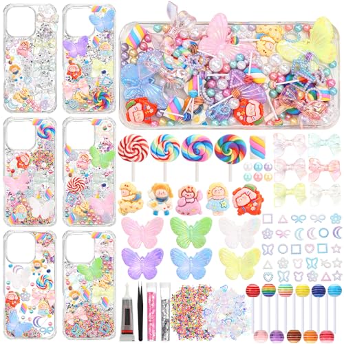 Janinka 6 Packungen DIY Junk Case Charms Kit mit Kleber und Pinzette, geeignet für iPhone 16pro Handyhüllen-Charms, 12 Stile, Großpackungen, Handyhüllen-Dekorationsset für Schmuckherstellung Janinka 6 Packungen DIY Junk Case Charms Kit mit Kleber und Pinzette, geeignet für iPhone 16pro Handyhüllen-Charms, 12 Stile, Großpackungen, Handyhüllen-Dekorationsset für Schmuckherstellung von Janinka