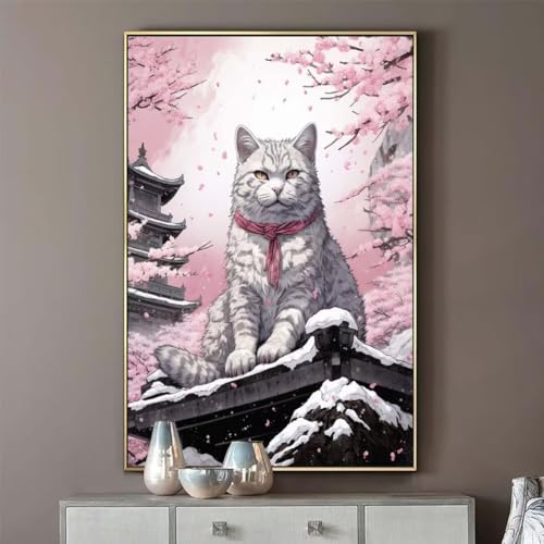 Diamond Painting Katze 90x120 cm, Japanische Katze Diamant Painting Bilder, Malen Nach Zahlen Erwachsene Kinder, DIY Diamond Art Painting Kits, Full Mosaic Malerei Stickerei Set, Home Wand Dekor R170 Diamond Painting Katze 90x120 cm, Japanische Katze Diamant Painting Bilder, Malen Nach Zahlen Erwachsene Kinder, DIY Diamond Art Painting Kits, Full Mosaic Malerei Stickerei Set, Home Wand Dekor R170 von Janktie