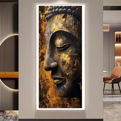 Diamond Painting XXL Groß 180x60 cm Diamant Painting Bilder Goldener Buddha Diamond Art Kits, DIY Basteln Erwachsene Malen Nach Zahlen Full Diamant Painting Malerei Stickerei Set Home Wand Dekor U211 Diamond Painting XXL Groß 180x60 cm Diamant Painting Bilder Goldener Buddha Diamond Art Kits, DIY Basteln Erwachsene Malen Nach Zahlen Full Diamant Painting Malerei Stickerei Set Home Wand Dekor U211 von Janktie