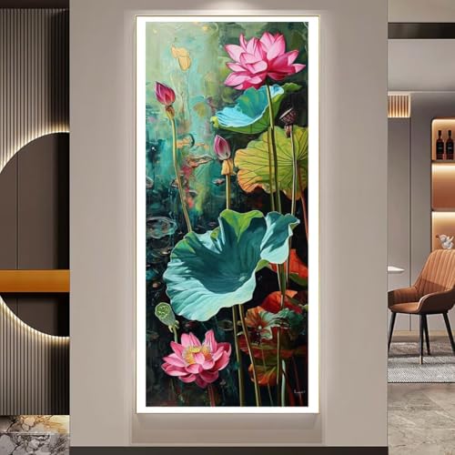 Diamond Painting XXL Groß Diamant Painting Bilder Lotusblume Diamond Art Painting Kits,DIY Basteln Erwachsene Malen Nach Zahlen Full Diamant Painting Zubehör Malerei Stickerei Set Home Wand Dekor Q190 Diamond Painting XXL Groß Diamant Painting Bilder Lotusblume Diamond Art Painting Kits,DIY Basteln Erwachsene Malen Nach Zahlen Full Diamant Painting Zubehör Malerei Stickerei Set Home Wand Dekor Q190 von Janktie
