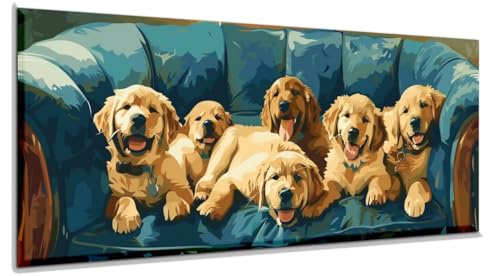 Malen Nach Zahlen Erwachsene Hund Malen Nach Zahlen Erwachsene Leinwand 50x120, Malen Nach Zahlen Niedlich Paint By Numbers Adult Ölgemälde Mit 3-Pinseln Und Acrylfarbe Malerei Kits, Ohne Rahmen yf540 Malen Nach Zahlen Erwachsene Hund Malen Nach Zahlen Erwachsene Leinwand 50x120, Malen Nach Zahlen Niedlich Paint By Numbers Adult Ölgemälde Mit 3-Pinseln Und Acrylfarbe Malerei Kits, Ohne Rahmen yf540 von Janktie
