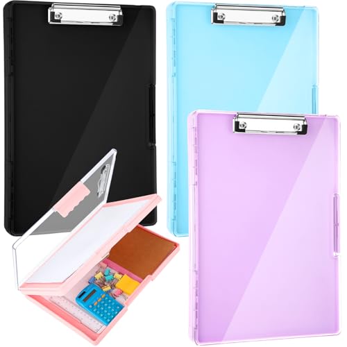 Janlaugh Klemmbrett mit Aufbewahrung, robust, transparent, 21,6 x 27,9 cm, mit hoher Kapazität, doppelter Aufbewahrungsordner, seitliche Öffnung, glatte Schreibtafeln, Ordner für Lehrer, Büro, Schule Janlaugh Klemmbrett mit Aufbewahrung, robust, transparent, 21,6 x 27,9 cm, mit hoher Kapazität, doppelter Aufbewahrungsordner, seitliche Öffnung, glatte Schreibtafeln, Ordner für Lehrer, Büro, Schule von Janlaugh
