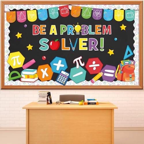 Janlaugh Mathematik-Pinnwand-Set, Mathematik-Symbol, Pinnwand, Bordüren, Problemlöser, Klassenzimmer, Ausschnitte, Dekorationen für Grundschule, Mittelschule, Klassenzimmer, Wandbedarf, 70-teilig Janlaugh Mathematik-Pinnwand-Set, Mathematik-Symbol, Pinnwand, Bordüren, Problemlöser, Klassenzimmer, Ausschnitte, Dekorationen für Grundschule, Mittelschule, Klassenzimmer, Wandbedarf, 70-teilig von Janlaugh