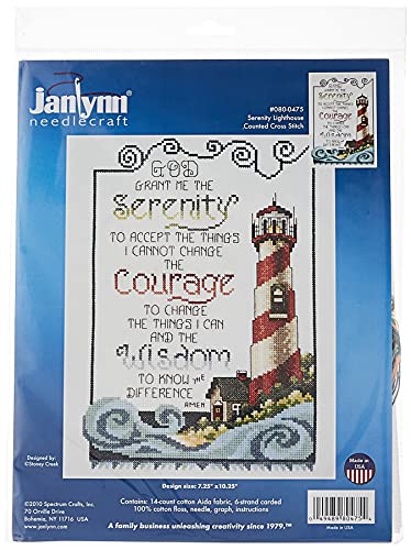 Janlynn, Serenity Leuchtturm Kreuzstich-Set von Janlynn