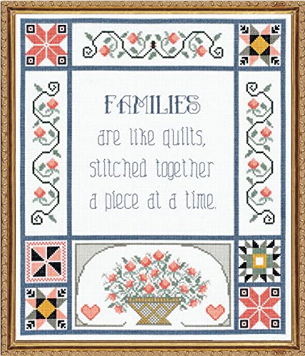 Janlynn 21-1743 Kreuzstich-Set Families Are Like Quilts, 33 x 38 cm, Mehrfarbig von Janlynn