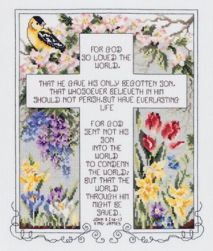 Janlynn John 3:16-17 Kreuzstich-Set nach Zählmuster, 100% Baumwoll-Aida, Mehrfarbig, 10" x 12" Janlynn John 3:16-17 Kreuzstich-Set nach Zählmuster, 100% Baumwoll-Aida, Mehrfarbig, 10" x 12" von Janlynn