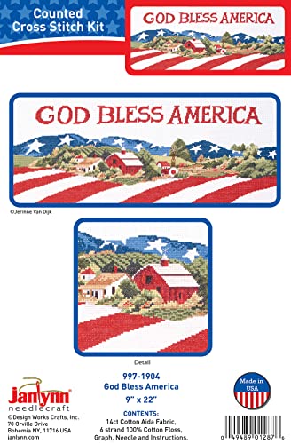 Janlynn Kreuzstich-Set "God Bless America" Janlynn Kreuzstich-Set "God Bless America" von Janlynn