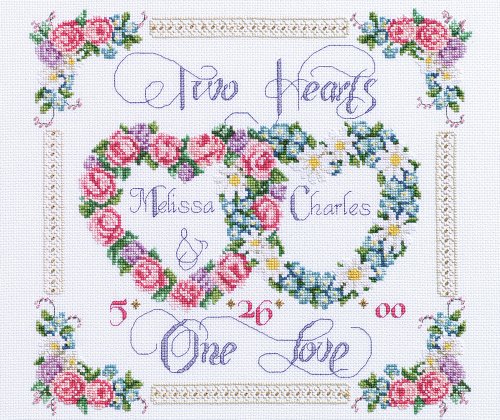 Janlynn Metall Zwei Herzen, One Love Kreuzstich-Set Janlynn Metall Zwei Herzen, One Love Kreuzstich-Set von Janlynn