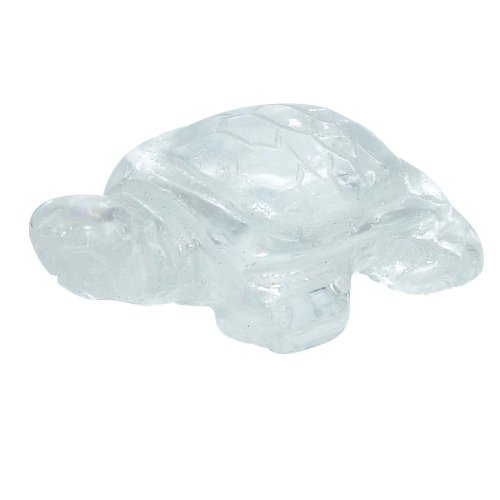 Bergkristall Schildkröte ca. 40 x 25 x 15 mm aus echtem Edelstein Schutzstein Glücksbringer.(3239) von Janni-Shop-Figuren