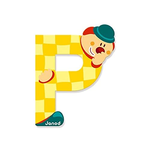 Janod 4504557 - Buchstaben Clown P von Janod