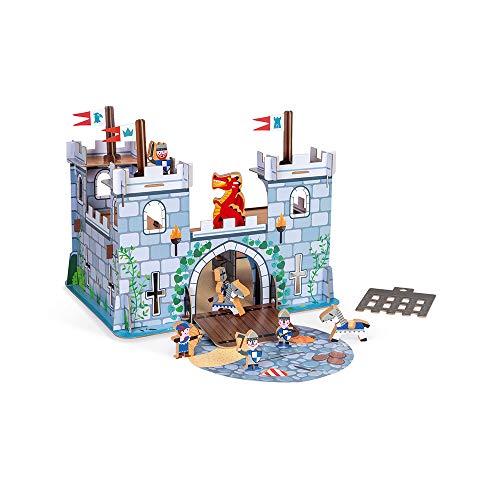 Janod - Story „Ritterburg“ - 8 Holzfiguren - Spielzeug für fantasievolles Spielen - Ritter, Drachen und Burgen - Ab 3 Jahren, J08582 Janod - Story „Ritterburg“ - 8 Holzfiguren - Spielzeug für fantasievolles Spielen - Ritter, Drachen und Burgen - Ab 3 Jahren, J08582 von Janod