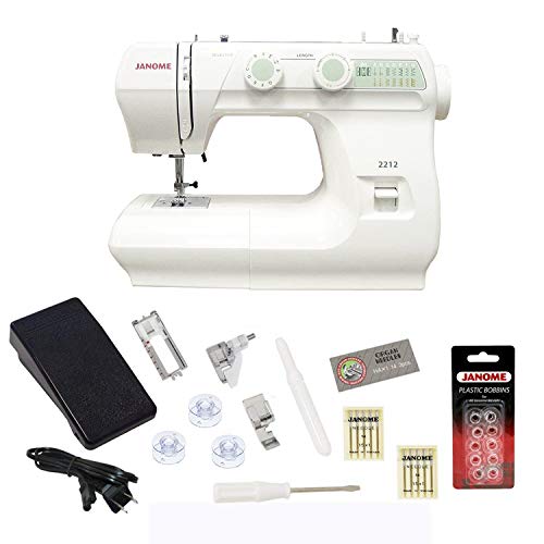 Janome Nähmaschine Janome 2212 Nähmaschine mit Bonuspack Janome Nähmaschine Janome 2212 Nähmaschine mit Bonuspack von Janome