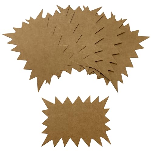 100 Stück braune Kraftblitze 100 x 75 mm von Janrax