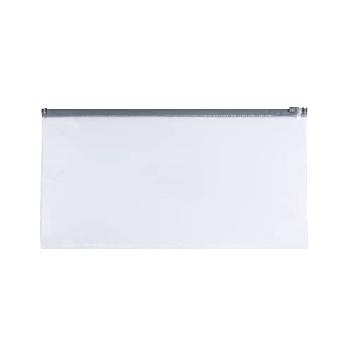 12 Stück DL Clear Zippy Beutel mit grauem Reißverschluss 12 Stück DL Clear Zippy Beutel mit grauem Reißverschluss von Janrax