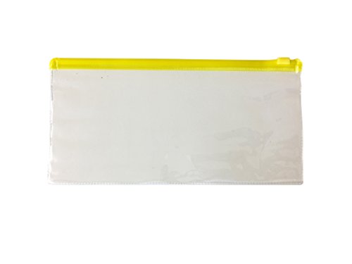 12 Stück DL gelb Zip Zippy Taschen – Dokument Klar Kunststoff transparent Aufbewahrungsmappe von janrax 12 Stück DL gelb Zip Zippy Taschen – Dokument Klar Kunststoff transparent Aufbewahrungsmappe von janrax von Janrax