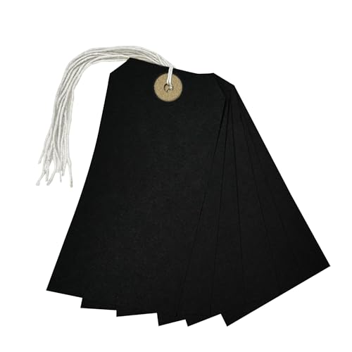 50 Stück schwarze Etiketten 120 mm x 60 mm 50 Stück schwarze Etiketten 120 mm x 60 mm von Janrax