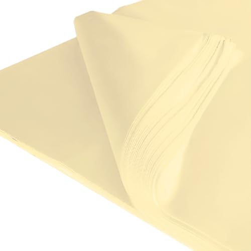 Cremefarbenes Seidenpapier, 500 x 750 mm, 480 Blatt pro Ries Cremefarbenes Seidenpapier, 500 x 750 mm, 480 Blatt pro Ries von Janrax