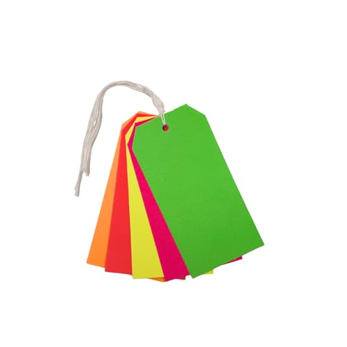 Gepäckanhänger, Neonfarben, 60 x 120 mm, 1440 Stück Gepäckanhänger, Neonfarben, 60 x 120 mm, 1440 Stück von Janrax