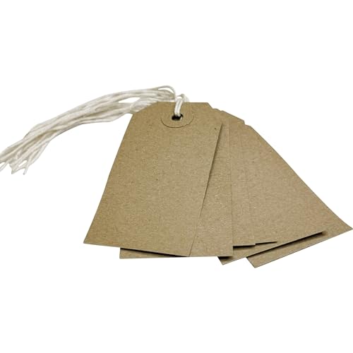 Geschenkanhänger, 82 x 41 mm, Braun, 50 Stück Geschenkanhänger, 82 x 41 mm, Braun, 50 Stück von Janrax