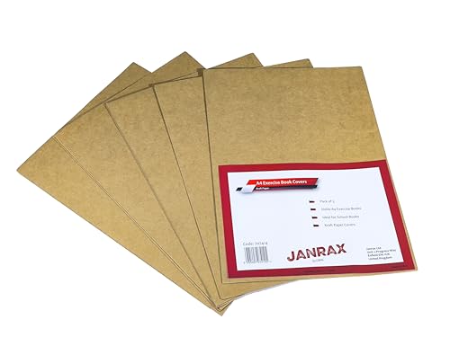 Janrax Heftumschläge aus Kraftpapier, A4, 5 Stück Janrax Heftumschläge aus Kraftpapier, A4, 5 Stück von Janrax