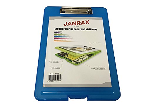 Janrax Klemmbrett-Box, A4, Blau von Janrax