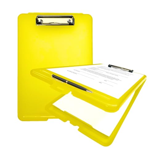 Klemmbrettbox A4, Gelb, 2 Stück von Janrax