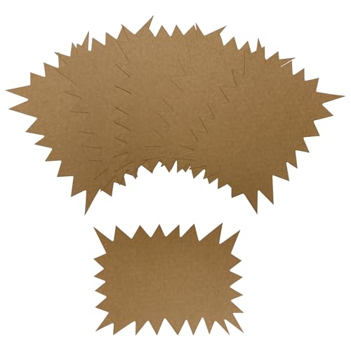 Kraftpapierblitze, 150 x 100 mm, Braun, 40 Stück von Janrax