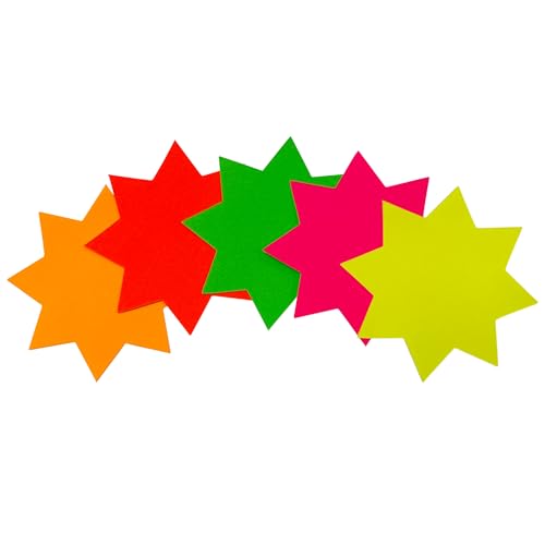 Neonsterne, 100 x 100 mm, verschiedene Farben, 1920 Stück Neonsterne, 100 x 100 mm, verschiedene Farben, 1920 Stück von Janrax