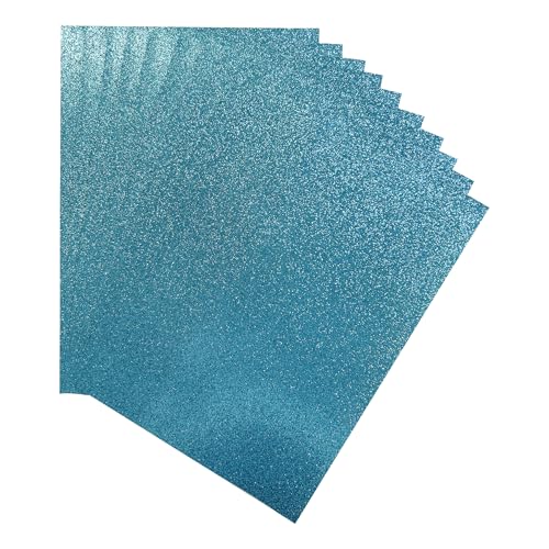 Packung mit 100 Blatt mit Glitzer, A4, 230 g/m², Himmelblau Packung mit 100 Blatt mit Glitzer, A4, 230 g/m², Himmelblau von Janrax