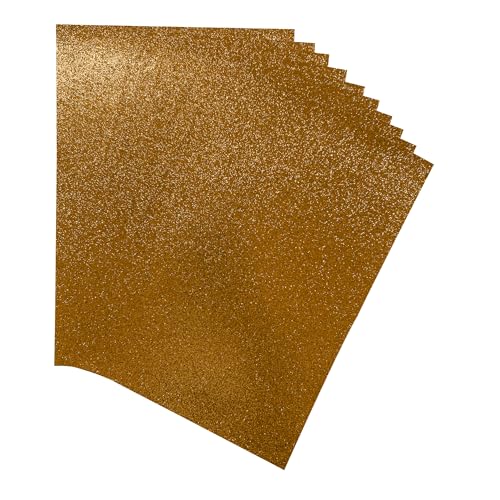 Packung mit 100 orangefarbenen Glitzerkartons, A4, 230 g/m² Packung mit 100 orangefarbenen Glitzerkartons, A4, 230 g/m² von Janrax