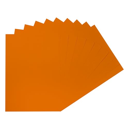 Packung mit 1000 orangefarbenen A4-Papieren, 75 g/m² von Janrax