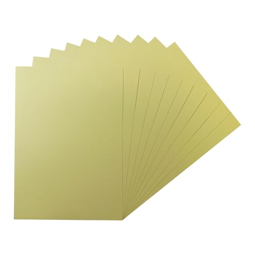 Packung mit 250 Blatt im A5-Format, Pastellgelb, 160 g/m² von Janrax