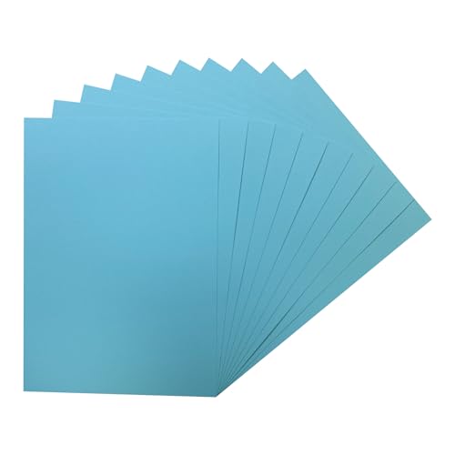 Packung mit 250 hellblauen A5-Kartons, 160 g/m² von Janrax