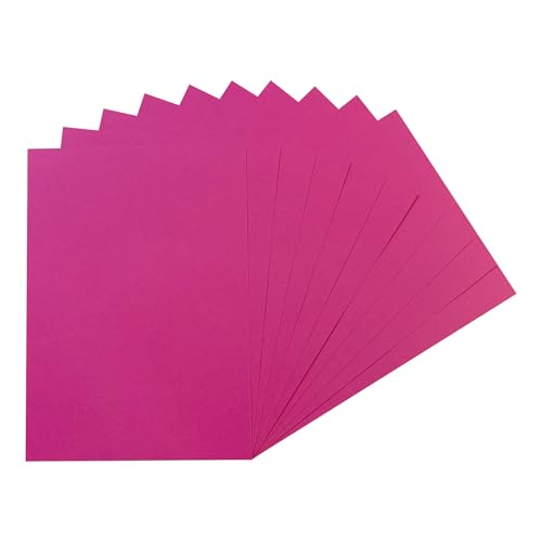 Packung mit 500 Blatt A5, Fuchsia, Pink, 160 g/m² von Janrax