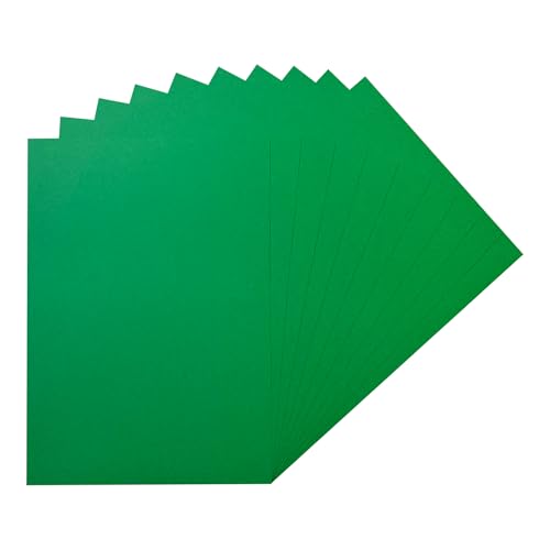 Packung mit 500 grünen A5-Kartonblättern, 160 g/m² von Janrax