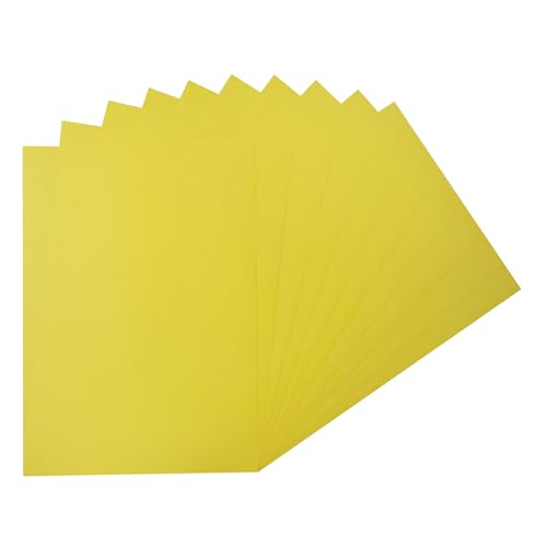 Packung mit 500 hellgelben A4-Papieren, 75 g/m² von Janrax