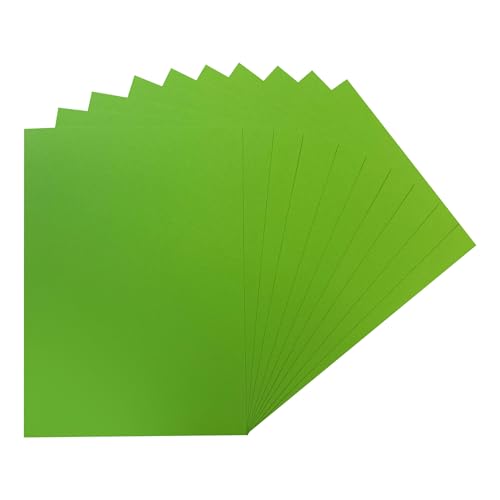 Packung mit 500 hellgrünen A5-Kartons, 160 g/m² von Janrax