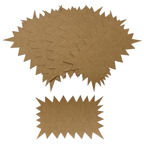 Packung mit 960 braunen Kraftpapierblitzen, 200 x 150 mm Packung mit 960 braunen Kraftpapierblitzen, 200 x 150 mm von Janrax