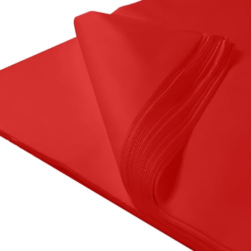 Seidenpapier, 500 x 750 mm, 480 Blatt pro Ries, Rot Seidenpapier, 500 x 750 mm, 480 Blatt pro Ries, Rot von Janrax