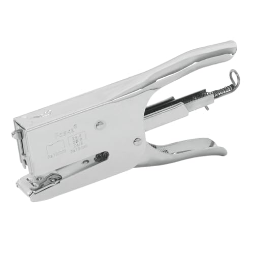 Silberne Handzange Metall Heftgerät 24/6 26/6 von Janrax