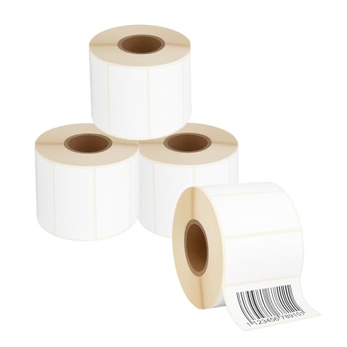 Thermo-Etiketten, Rolle, 63,5 x 38,1 mm, Weiß, 18.000 Stück Thermo-Etiketten, Rolle, 63,5 x 38,1 mm, Weiß, 18.000 Stück von Janrax