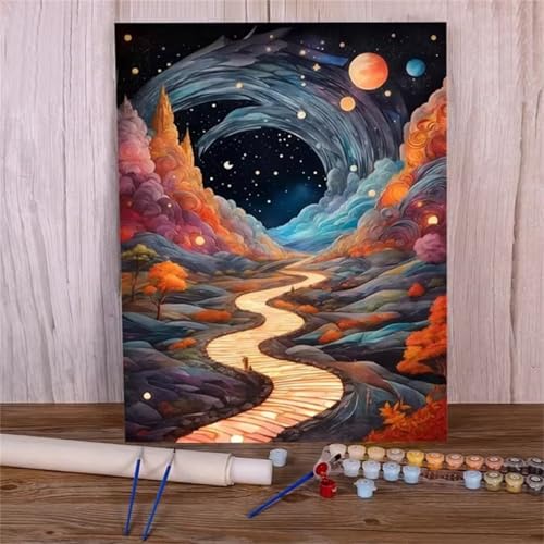 Januave Malen Nach Zahlen Erwachsene,Pfad Landschaft DIY Handgemalt Ölgemälde Leinwand Kit für Anfänger,Paint by Numbers mit Pinseln und Acrylfarbe für Geschenke und Wand Dekor 30x40cm(Ohne Rahmen) Januave Malen Nach Zahlen Erwachsene,Pfad Landschaft DIY Handgemalt Ölgemälde Leinwand Kit für Anfänger,Paint by Numbers mit Pinseln und Acrylfarbe für Geschenke und Wand Dekor 30x40cm(Ohne Rahmen) von Januave