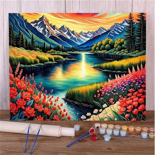 Januave Malen Nach Zahlen Erwachsene,Tal Natur Paint by Numbers Malen nach Zahlen,Ohne Rahmen DIY Pinseln und Acrylfarben Handgemalt Ölgemälde Leinwand Bastelset Kit für Home Wand Dekor 30x40cm Januave Malen Nach Zahlen Erwachsene,Tal Natur Paint by Numbers Malen nach Zahlen,Ohne Rahmen DIY Pinseln und Acrylfarben Handgemalt Ölgemälde Leinwand Bastelset Kit für Home Wand Dekor 30x40cm von Januave