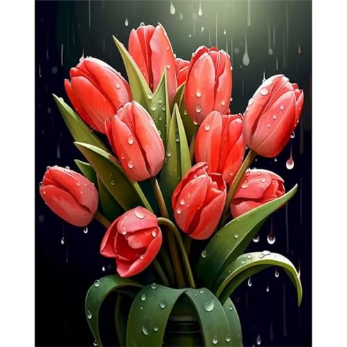 Januave Malen Nach Zahlen Erwachsene,Tulpenpflanze Paint by Numbers Malen nach Zahlen,mit rahmen DIY Pinseln und Acrylfarben Handgemalt Ölgemälde Leinwand Bastelset Kit für Home Wand Dekor 60x75cm Januave Malen Nach Zahlen Erwachsene,Tulpenpflanze Paint by Numbers Malen nach Zahlen,mit rahmen DIY Pinseln und Acrylfarben Handgemalt Ölgemälde Leinwand Bastelset Kit für Home Wand Dekor 60x75cm von Januave