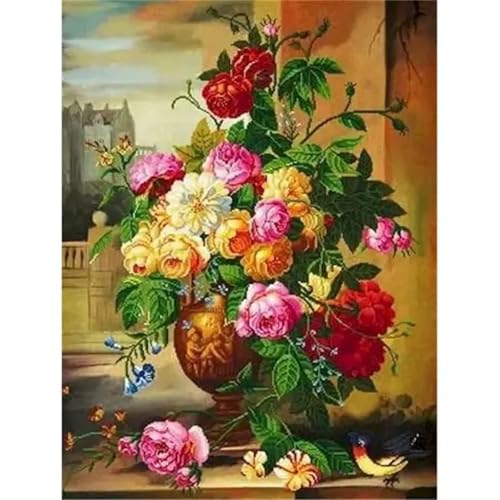 Malen Nach Zahlen Erwachsene,Blumen im Außenbereich Paint by Numbers Malen nach Zahlen,Ohne Rahmen DIY Pinseln und Acrylfarben Handgemalt Ölgemälde Leinwand Bastelset Kit für Home Wand Dekor 40x50cm Malen Nach Zahlen Erwachsene,Blumen im Außenbereich Paint by Numbers Malen nach Zahlen,Ohne Rahmen DIY Pinseln und Acrylfarben Handgemalt Ölgemälde Leinwand Bastelset Kit für Home Wand Dekor 40x50cm von Januave