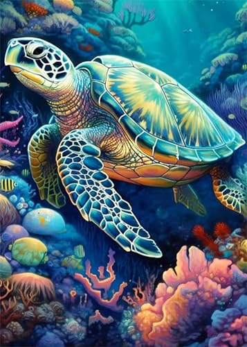 Malen Nach Zahlen Erwachsene,Meeresgrund mit Schildkröten DIY Handgemalt Ölgemälde Leinwand Kit für Anfänger,Paint by Numbers mit Pinseln und Acrylfarbe für Geschenke Wand Dekor 45x60cm(Ohne Rahmen) Malen Nach Zahlen Erwachsene,Meeresgrund mit Schildkröten DIY Handgemalt Ölgemälde Leinwand Kit für Anfänger,Paint by Numbers mit Pinseln und Acrylfarbe für Geschenke Wand Dekor 45x60cm(Ohne Rahmen) von Januave