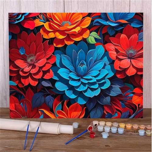 Malen Nach Zahlen Erwachsene,Orangeblaue Blume Paint by Numbers Malen nach Zahlen,Ohne Rahmen DIY Pinseln und Acrylfarben Handgemalt Ölgemälde Leinwand Bastelset Kit für Home Wand Dekor 30x40cm Malen Nach Zahlen Erwachsene,Orangeblaue Blume Paint by Numbers Malen nach Zahlen,Ohne Rahmen DIY Pinseln und Acrylfarben Handgemalt Ölgemälde Leinwand Bastelset Kit für Home Wand Dekor 30x40cm von Januave